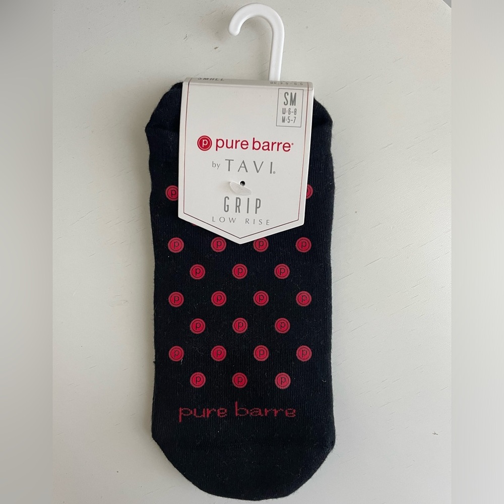 NWT Pure Barre by Tavi Low Rise Grip Socks Size Small